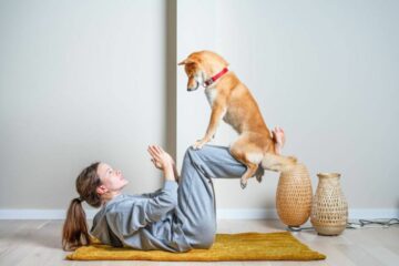 dog yoga