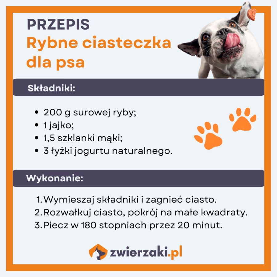 Rybne ciasteczka dla psa – przepis